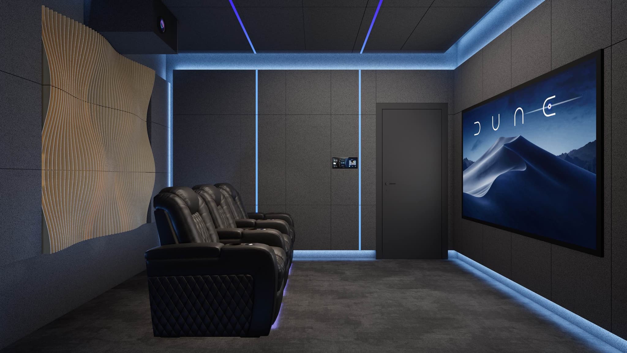 CineLuxe — complete acoustic panel installation